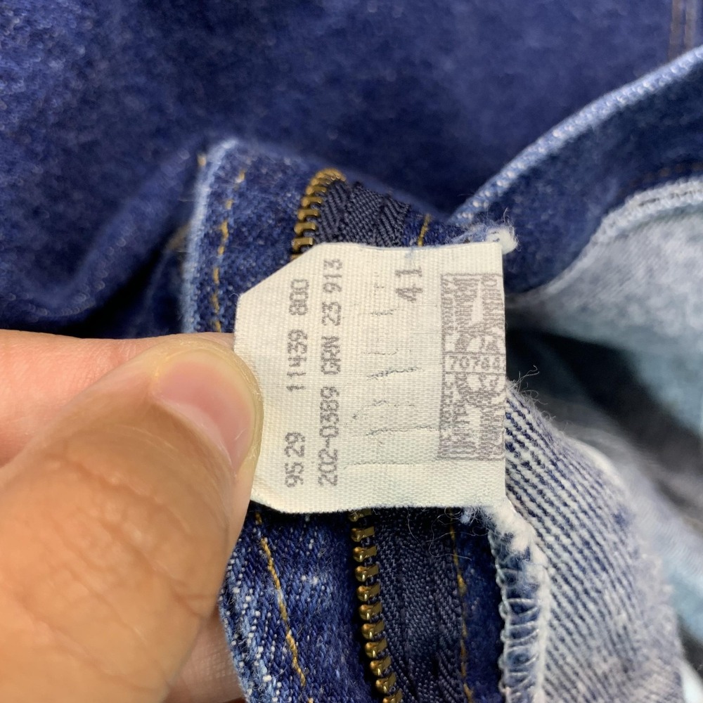 Vintage Lee Jeans Mens 38 (Fits 36x30) Blue Denim Straight Leg USA Workwear 90s - Picture 12 of 16